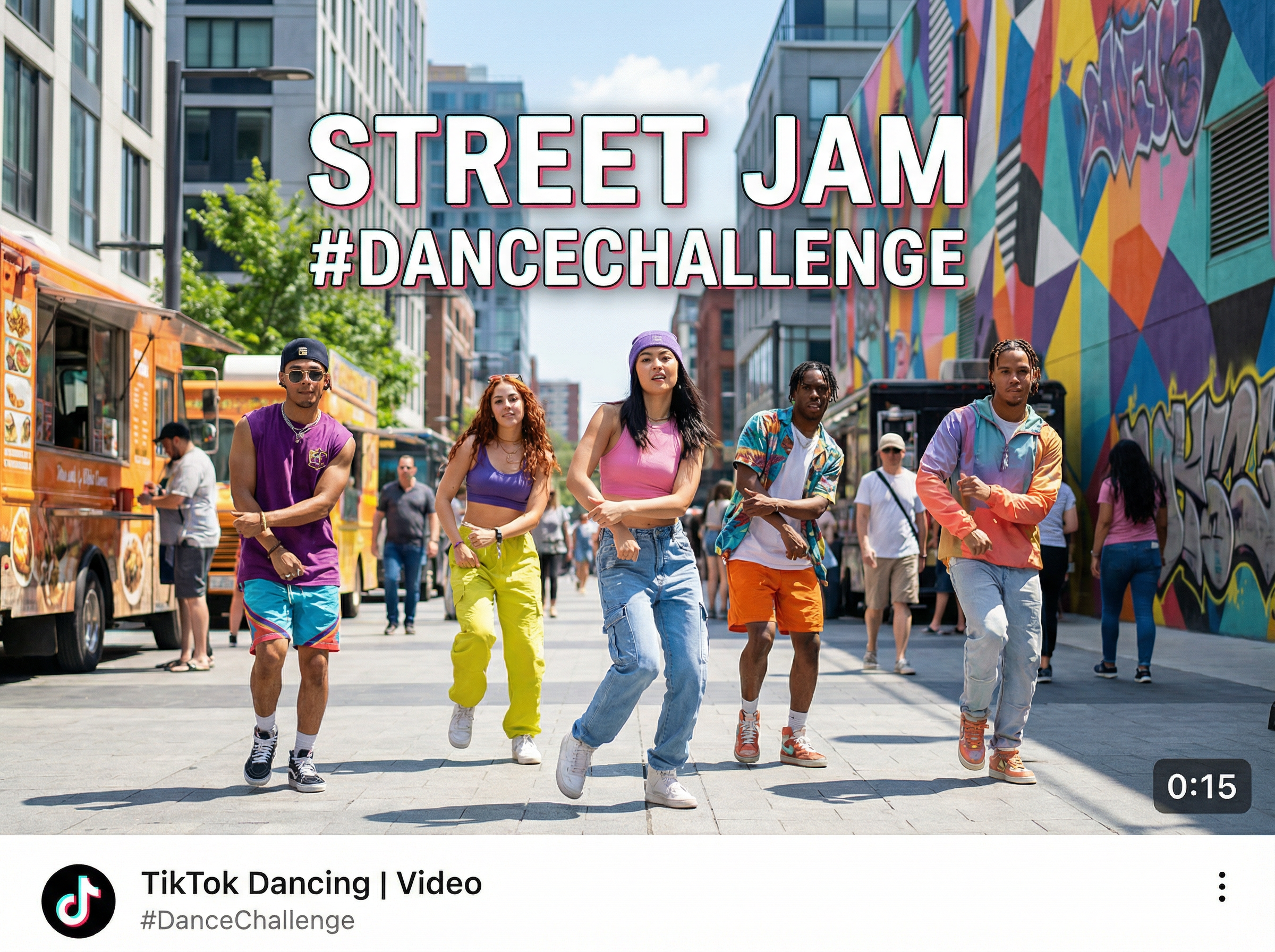 每日大赛短视频制作 TikTok风格